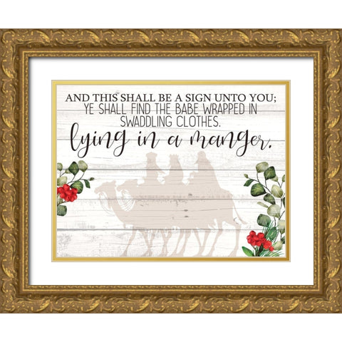 And this Shall Be Gold Ornate Wood Framed Art Print with Double Matting by Allen, Kimberly