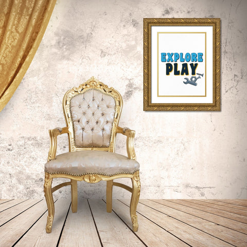 Build 2 Gold Ornate Wood Framed Art Print with Double Matting by Allen, Kimberly