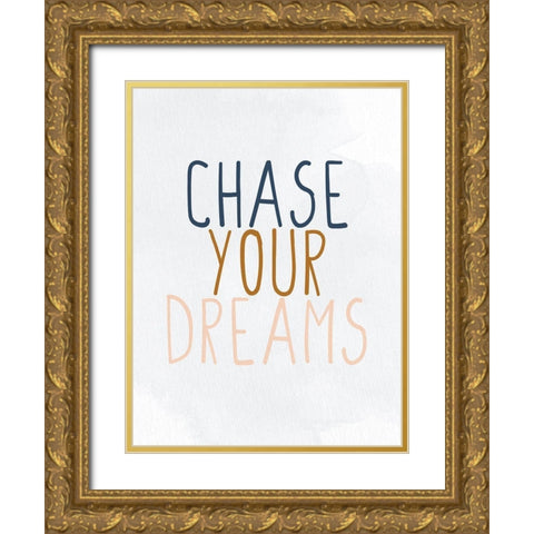 Chase 1 Gold Ornate Wood Framed Art Print with Double Matting by Allen, Kimberly