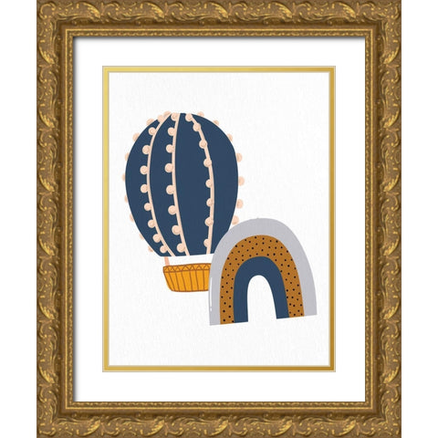 Chase 2 Gold Ornate Wood Framed Art Print with Double Matting by Allen, Kimberly