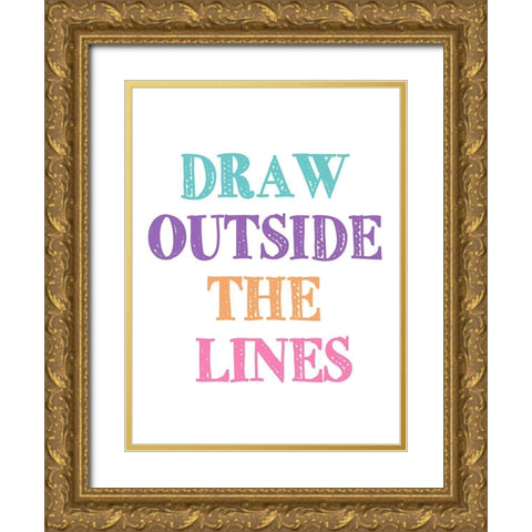 Draw 1 Gold Ornate Wood Framed Art Print with Double Matting by Allen, Kimberly