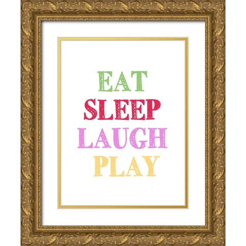 Draw 2 Gold Ornate Wood Framed Art Print with Double Matting by Allen, Kimberly