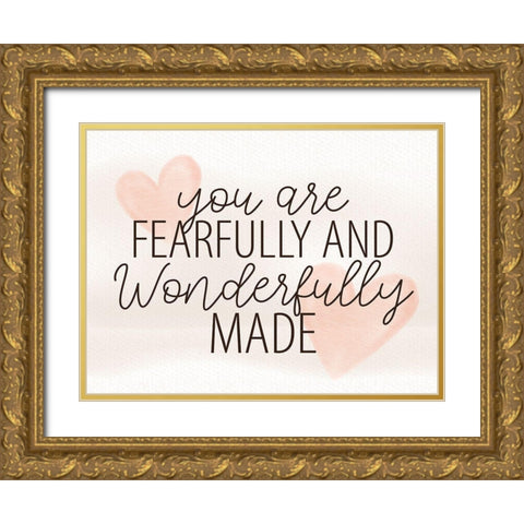 Wonderfully Made Gold Ornate Wood Framed Art Print with Double Matting by Allen, Kimberly