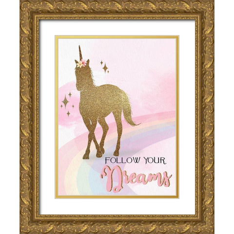 You Are Magic 2 v2 Gold Ornate Wood Framed Art Print with Double Matting by Allen, Kimberly
