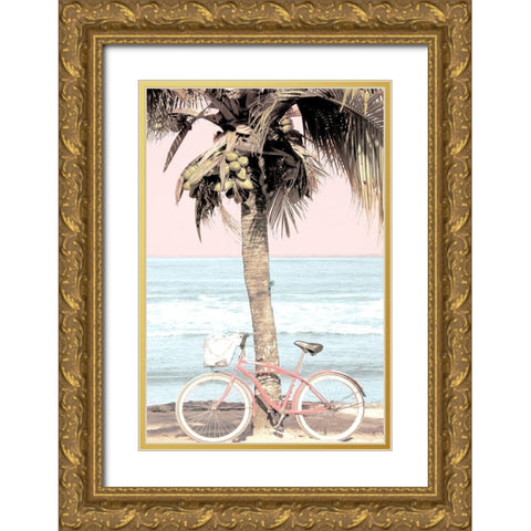 Peaceful Beach Ride Gold Ornate Wood Framed Art Print with Double Matting by Allen, Kimberly