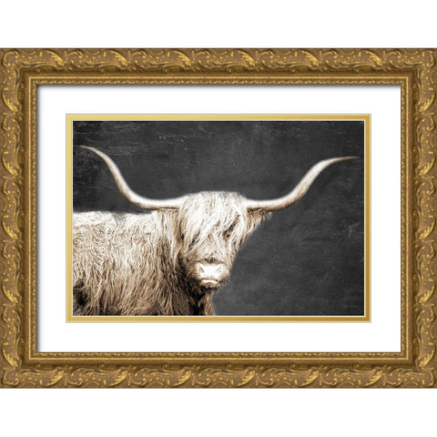 In the Highlands Gold Ornate Wood Framed Art Print with Double Matting by Allen, Kimberly