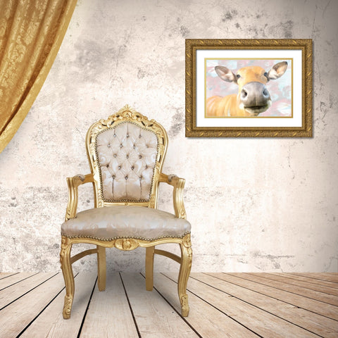 Darla Gold Ornate Wood Framed Art Print with Double Matting by Allen, Kimberly