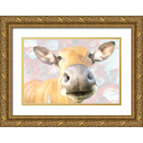 Darla Gold Ornate Wood Framed Art Print with Double Matting by Allen, Kimberly