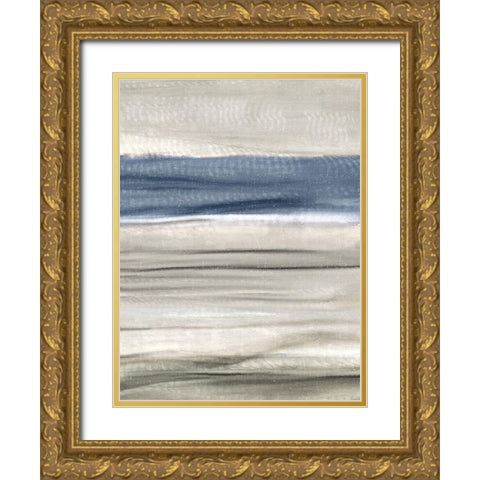 Serenity Hue Gold Ornate Wood Framed Art Print with Double Matting by Allen, Kimberly