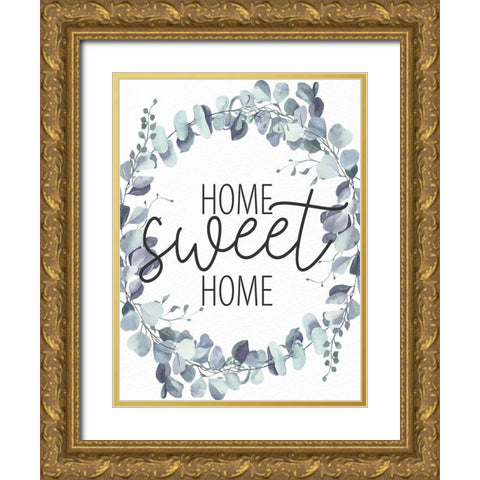 Sweet Home Gold Ornate Wood Framed Art Print with Double Matting by Allen, Kimberly