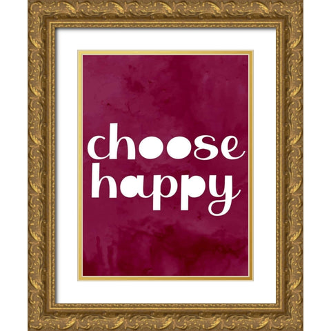 Choose Gold Ornate Wood Framed Art Print with Double Matting by Allen, Kimberly