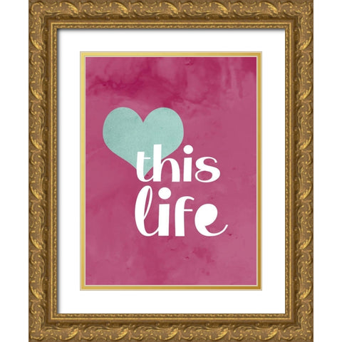 Love This Gold Ornate Wood Framed Art Print with Double Matting by Allen, Kimberly