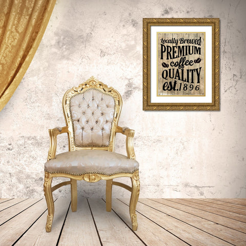Premium Coffee 1 Gold Ornate Wood Framed Art Print with Double Matting by Allen, Kimberly