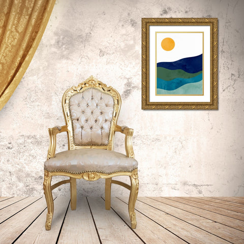 Over the Sun Gold Ornate Wood Framed Art Print with Double Matting by Allen, Kimberly