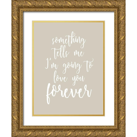 Forever Gold Ornate Wood Framed Art Print with Double Matting by Allen, Kimberly