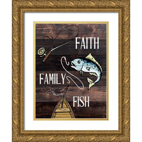 Live Lake 2 Gold Ornate Wood Framed Art Print with Double Matting by Allen, Kimberly