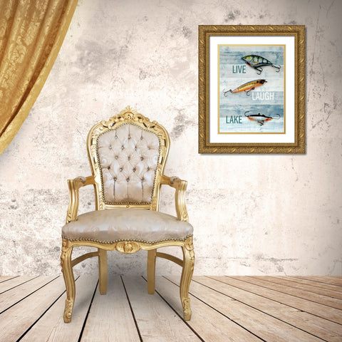 Lure 2 Gold Ornate Wood Framed Art Print with Double Matting by Allen, Kimberly