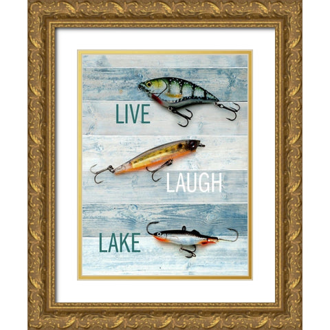 Lure 2 Gold Ornate Wood Framed Art Print with Double Matting by Allen, Kimberly
