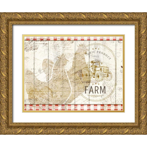 Farm Fresh 2 Gold Ornate Wood Framed Art Print with Double Matting by Allen, Kimberly