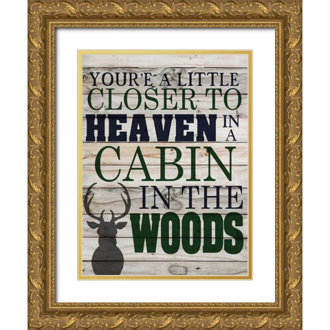 Closer to Heaven Gold Ornate Wood Framed Art Print with Double Matting by Allen, Kimberly