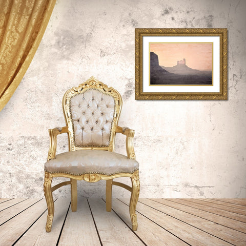 Mesa Gold Ornate Wood Framed Art Print with Double Matting by Allen, Kimberly