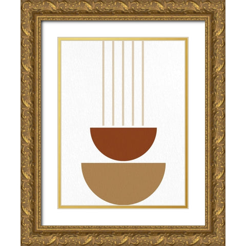 Mid 1 Gold Ornate Wood Framed Art Print with Double Matting by Allen, Kimberly