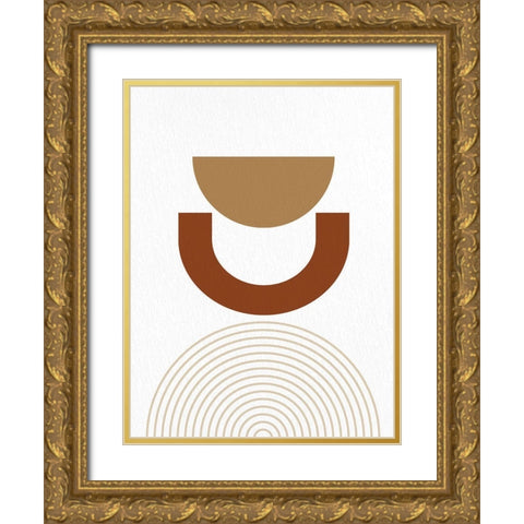Mid 2 Gold Ornate Wood Framed Art Print with Double Matting by Allen, Kimberly