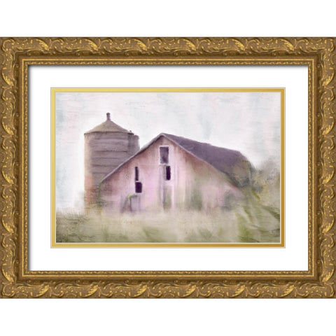 Memories Gold Ornate Wood Framed Art Print with Double Matting by Allen, Kimberly