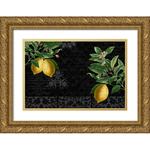 Lemon Drop Gold Ornate Wood Framed Art Print with Double Matting by Allen, Kimberly