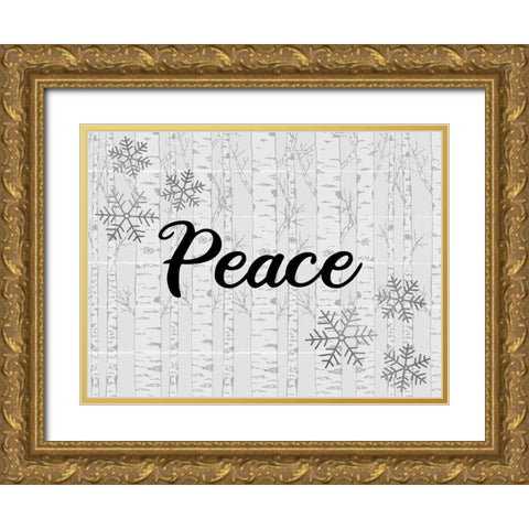 Believe Aspens 2 Gold Ornate Wood Framed Art Print with Double Matting by Allen, Kimberly