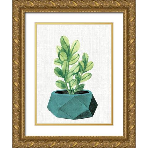 Planted 2 Gold Ornate Wood Framed Art Print with Double Matting by Allen, Kimberly