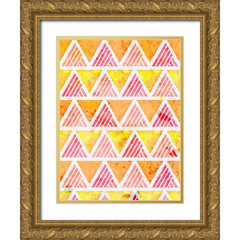 Bright Day Gold Ornate Wood Framed Art Print with Double Matting by Allen, Kimberly