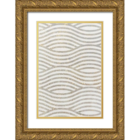 Concrete Panel A Gold Ornate Wood Framed Art Print with Double Matting by Allen, Kimberly