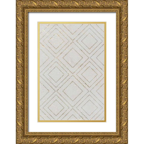 Concrete Panel B Gold Ornate Wood Framed Art Print with Double Matting by Allen, Kimberly