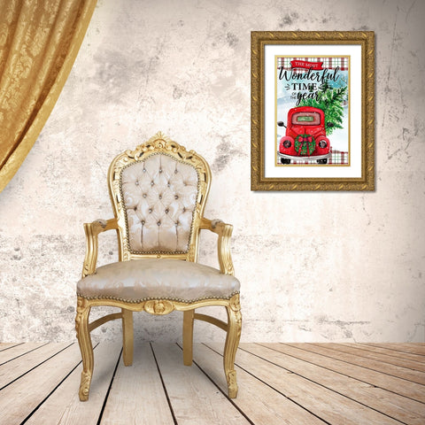 The Most Wonderful Gold Ornate Wood Framed Art Print with Double Matting by Allen, Kimberly