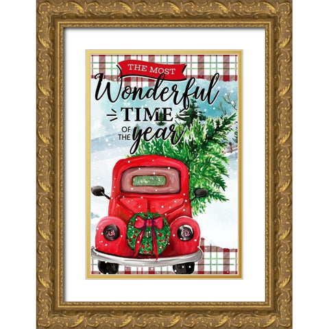 The Most Wonderful Gold Ornate Wood Framed Art Print with Double Matting by Allen, Kimberly