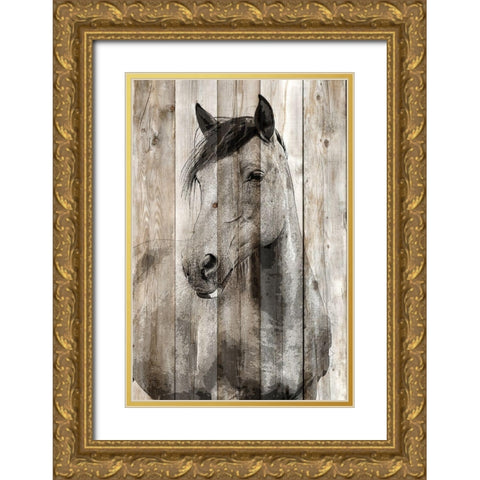 Young 1 Gold Ornate Wood Framed Art Print with Double Matting by Allen, Kimberly