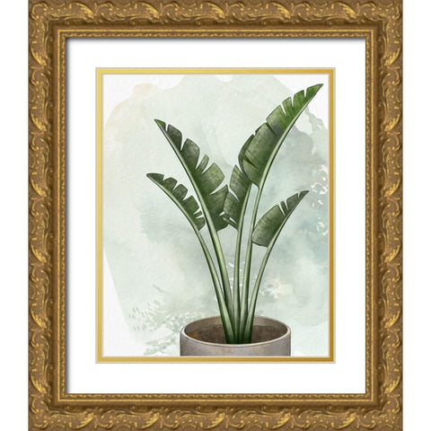 House Plant 2 Gold Ornate Wood Framed Art Print with Double Matting by Allen, Kimberly