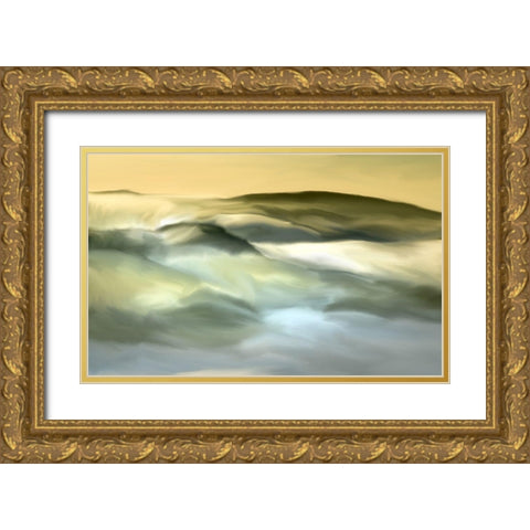 Over The Hills Gold Ornate Wood Framed Art Print with Double Matting by Allen, Kimberly