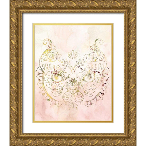 Mandala Wild 2 Gold Ornate Wood Framed Art Print with Double Matting by Allen, Kimberly