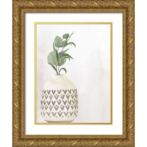 Stone Vase 1 Gold Ornate Wood Framed Art Print with Double Matting by Allen, Kimberly
