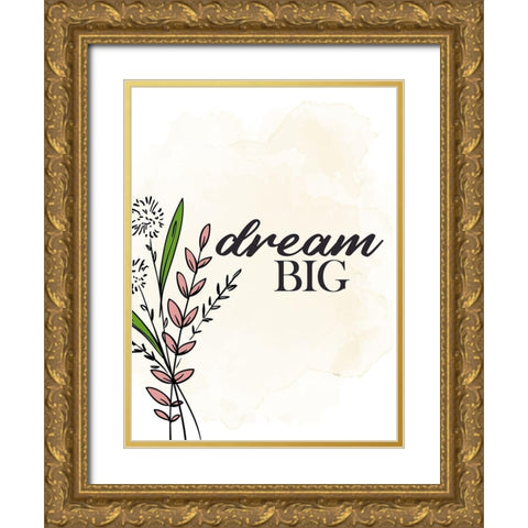Dream Gold Ornate Wood Framed Art Print with Double Matting by Allen, Kimberly