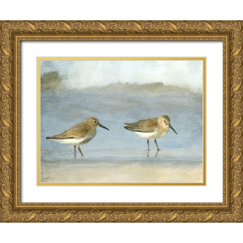Little Two Gold Ornate Wood Framed Art Print with Double Matting by Allen, Kimberly