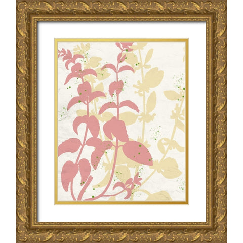 Spring Silhouette 2 Gold Ornate Wood Framed Art Print with Double Matting by Allen, Kimberly