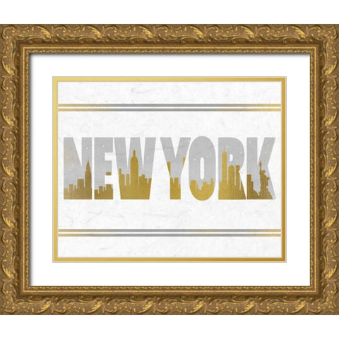 Travel A Gold Ornate Wood Framed Art Print with Double Matting by Allen, Kimberly