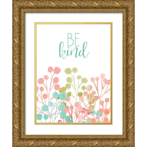 Be 1 Gold Ornate Wood Framed Art Print with Double Matting by Allen, Kimberly