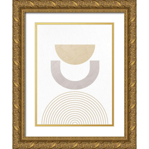 Textured Mid 2 Gold Ornate Wood Framed Art Print with Double Matting by Allen, Kimberly