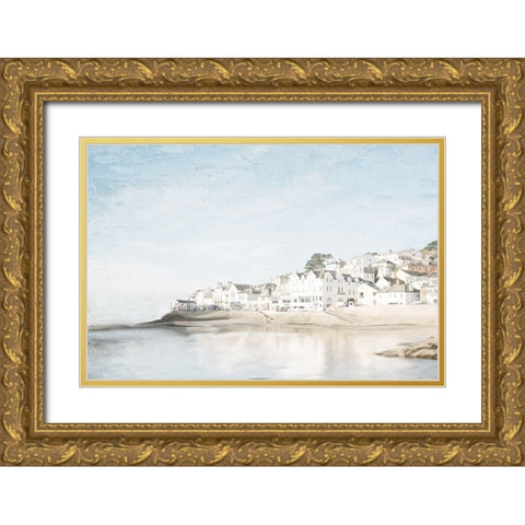 Edge Of The Water Gold Ornate Wood Framed Art Print with Double Matting by Allen, Kimberly