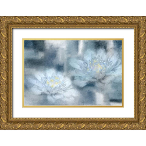 In the Blue Gold Ornate Wood Framed Art Print with Double Matting by Allen, Kimberly
