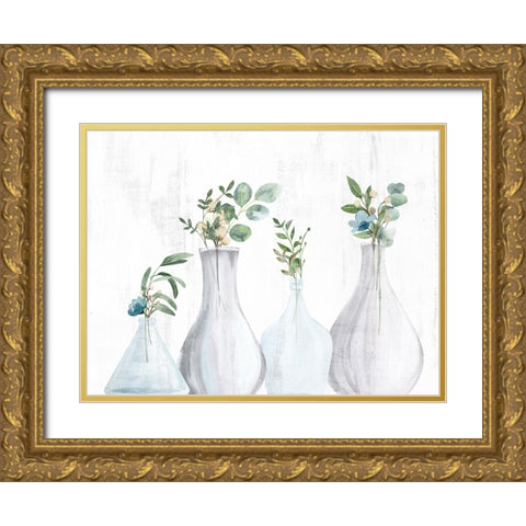 All Four Gold Ornate Wood Framed Art Print with Double Matting by Allen, Kimberly